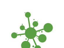 Neuron logo icon design template flat vector