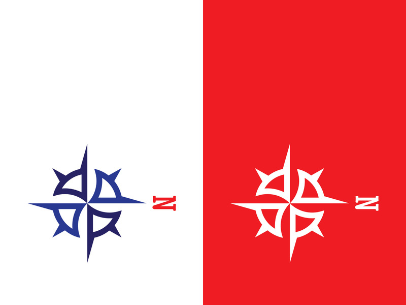 Compass logo template vector icon illustration design