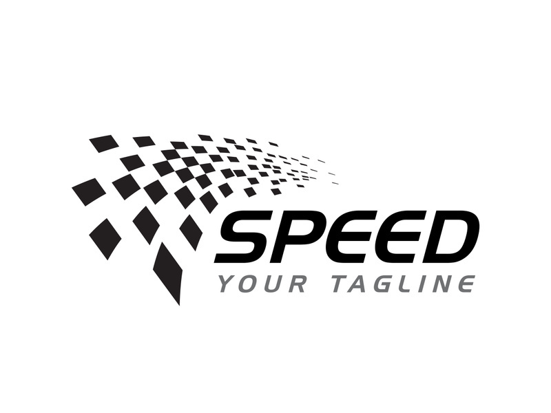 Race flag design illustration