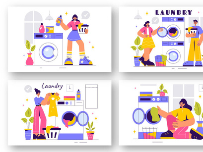 9 Laundry Room Illustration