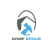 Home Repair logo design with handyman modern service template