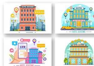 12 Hotel Reviews Illustration