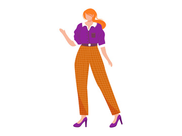 Office worker flat vector illustration preview picture