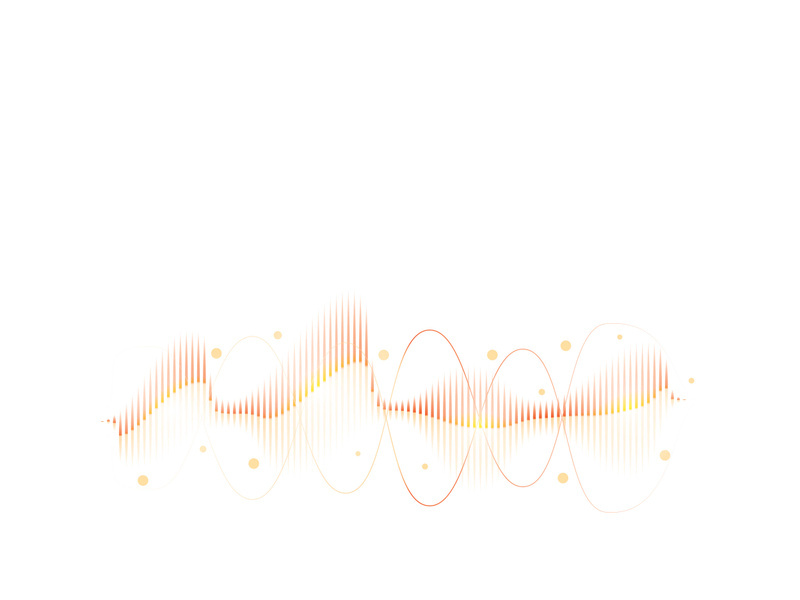 Sound waves vector illustration design template