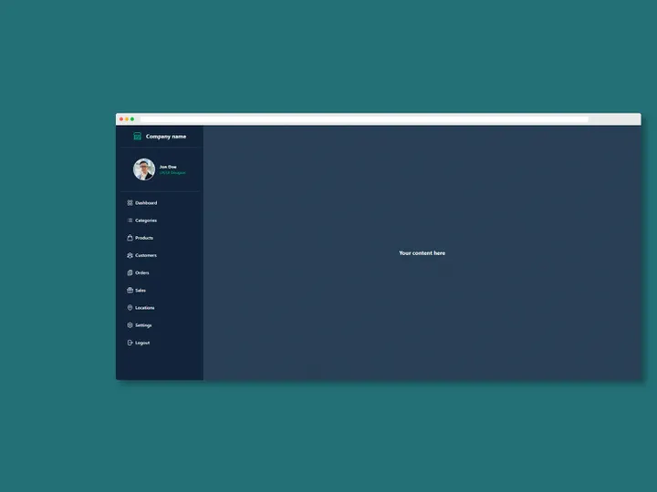 HTML5 Dashboard Template