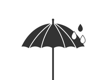 Umbrella icon logo design vector illustration