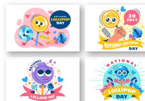 10 National Lollipop Day Illustration