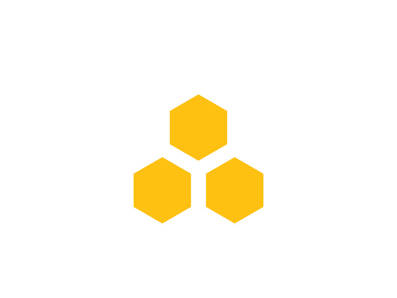 Bee icon design illustration