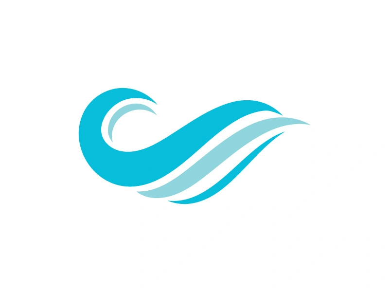 Water wave vector icon illustration design