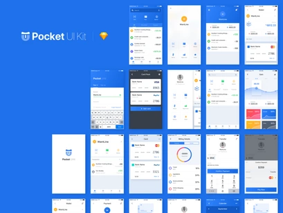 Pocket UI Kit Fintech App