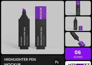 Highlighter Pen Mockup