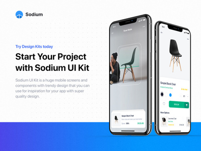 Sodium mobile UI Kit for Adobe XD