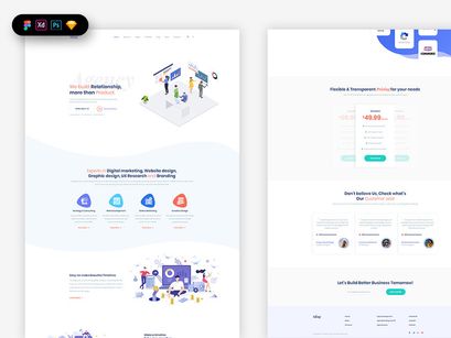 Digital Agency Landing Page Template
