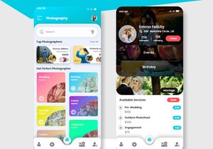 Photographer Booking mobile app UI Kit