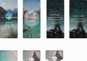 UI Kit de App de Viagens
