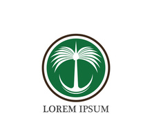 Date tree icon vector illustration logo template