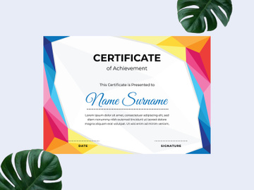 Modern certificate design template preview picture