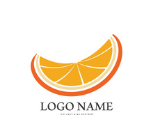 Orange logo design vector icon illustration design