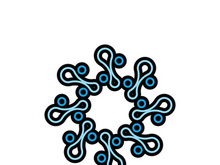 Molecule symbol logo template vector illustration design