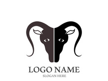 Goat logo template vector icon illustration design
