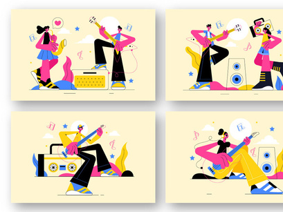 9 Music Entertainment Illustration