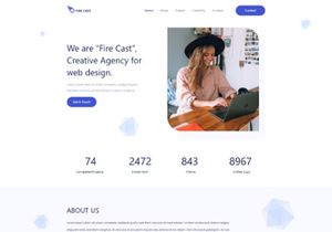 Creative Agency Landing page Website UI/UX Design Template