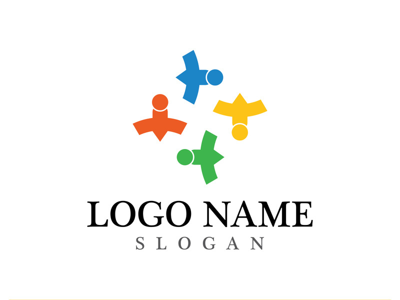 Community logo and symbol vector icon template