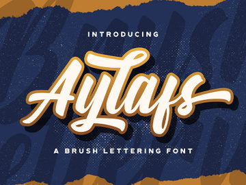 Aylafs - Bold Script Font preview picture