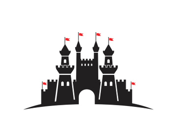 Castle vector illustration icon preview picture