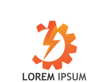 thunder lightning logo creative design