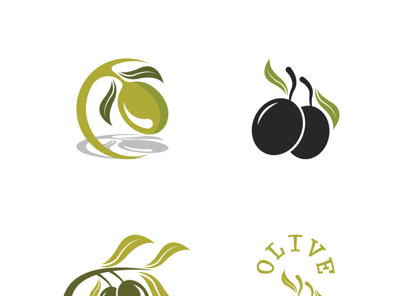 olive icon vector illustration design template