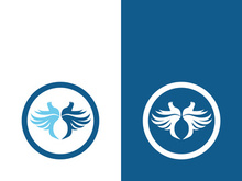 Dove bird logo vector design illustration