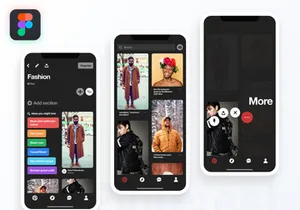 Pinterest Dark Figma Freebie