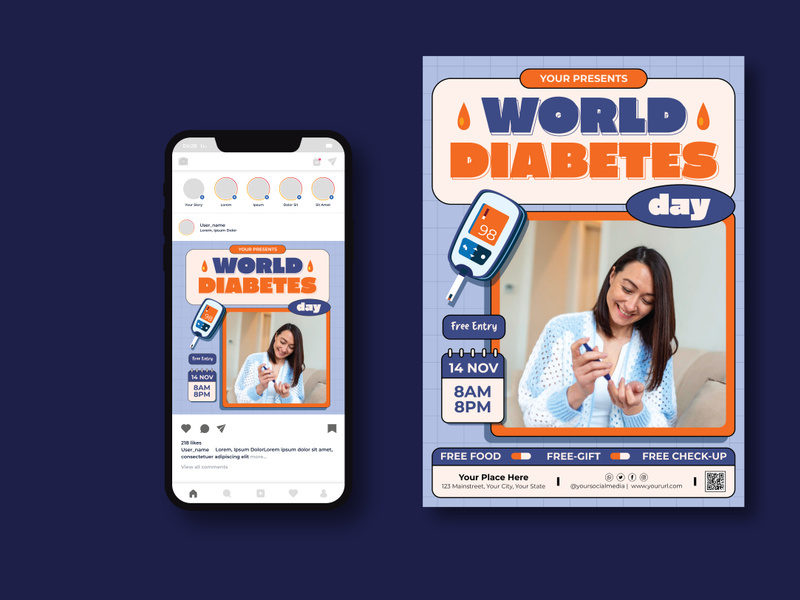World Diabetes Day Flyer