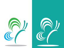 Butterfly logo icon vector design illustration