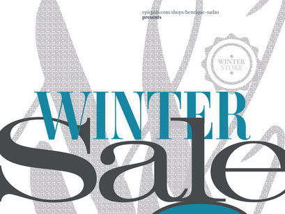 Winter Sale Fashion Retail A2 Poster