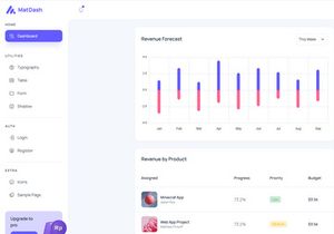 Matdash Free Tailwind React Admin Dashboard Template