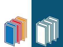 Digital book logo technology vector icon design