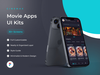 Cinemax - Movie Apps UI Kits