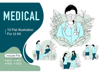 Medical illustration minimalist preview picture
