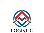 logistics logo icon illustration vector design  distribution symbol  delivery of goods  economy  finance