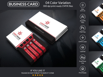 Corporate Business Card Design Template preview picture