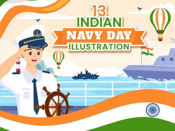 13 Indian Navy Day Illustration preview picture