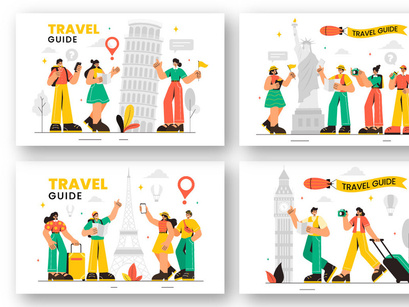 9 Travel Guide and Tour Illustration