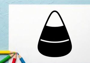 Stylish black handbag with white stripe design for women