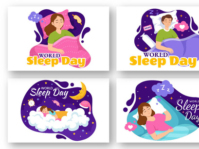 12 World Sleep Day Illustration