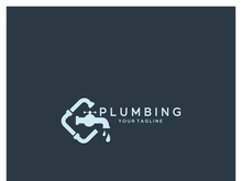 Plumbing logo vector design template. water pipe logo design.Leaking water logotype,Design Concept, Creative Symbol, Icon