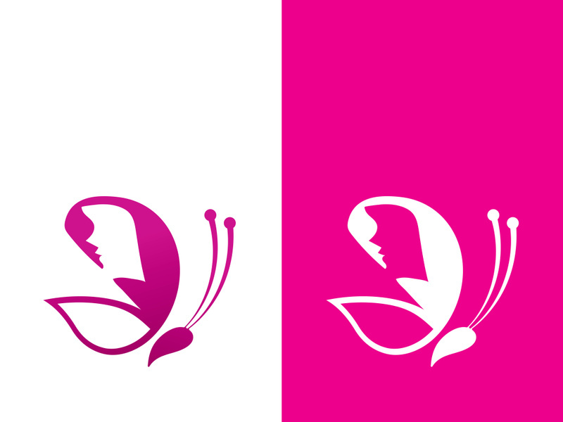 Butterfly logo icon vector design illustration