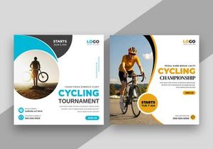 Cycling Tournament Social Media Instagram Post Banner