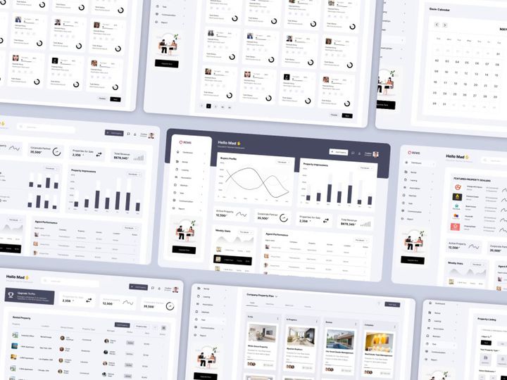 Property Management Dashboard UX UI Design preview picture